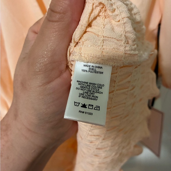 1. State Women's Light Peach Blouse - Picture 6 of 6